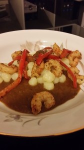 gnocchettini di papate con pesto di peperoni e gamberi (1)