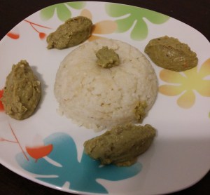 timballo di riso con quenelle di fave (1)